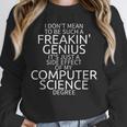 Computer Science Shirt Degree Genius Graduation Unisex Sweatshirt