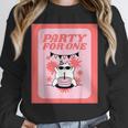 Cool Fun Cute Party Introvert Cat Character Unisex Sweatshirt Cool Fun Cute Party Introvert Cat Character Unisex Sweatshirt