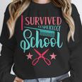 Cosmetology Graduation Tee I Survived Cosmetology School Unisex Sweatshirt