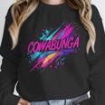Cowabunga Retro 80s 90s Nostalgia Slang Neon Grunge Art Unisex Sweatshirt