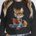 Cute Coyote With Book I Kids Coyote Unisex Sweatshirt