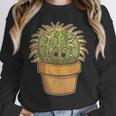 Cute Golden Barrel Cactus Introvert Distressed Unisex Sweatshirt Cute Golden Barrel Cactus Introvert Distressed Unisex Sweatshirt