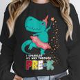 Cute Magical Ballerina Dino Unicorn Pre-K Graduation Unisex Sweatshirt