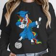 Dabbing Graduation Class 2023 Unicorn Volleyball Unisex Sweatshirt