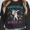 Dabbing Kindergarten Unicorn Graduation Class 2021 Nailed It Unisex Sweatshirt