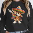 Dabbing Mexican Pizza Dance Food Lover Graduation Unisex Sweatshirt
