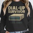 Dial Up Survivor Retro 90s Internet Nostalgia Unisex Sweatshirt