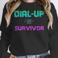 Dial Up Survivor Retro Modem Nostalgia Tech Top Unisex Sweatshirt