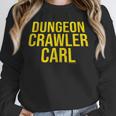 Dungeon Crawler Carl Yellow Text Logo LitRPG Series Book Unisex Sweatshirt