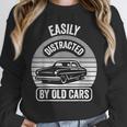 Easily Distracted By Old Cars Graphic Nostalgia Unisex Sweatshirt