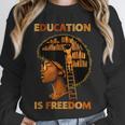 Education Is Freedom Teacher Book Black History Month Unisex Sweatshirt