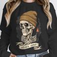 Elder Emo Skeleton Beanie Nostalgia Scene Aesthetic Unisex Sweatshirt
