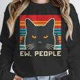 Ew People Cat Saying Introvert Women Men Kids Unisex Sweatshirt
