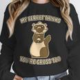 Ew People Ferret Saying Mask Introvert Ferrets Unisex Sweatshirt