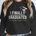I Finally Graduated Back To Gaming Gamer Graduation Unisex Sweatshirt