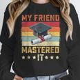 My Friend Mastered It Master's Degree Graduation Vintage Unisex Sweatshirt