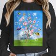 Frutiger Aero Aesthetic Tech Cherry Blossom Fishes Bubbles Unisex Sweatshirt Frutiger Aero Aesthetic Tech Cherry Blossom Fishes Bubbles Unisex Sweatshirt