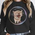 Frutiger Aero Cat Wearing Headphones Bubble 2000s Gen-Z Meme Unisex Sweatshirt Frutiger Aero Cat Wearing Headphones Bubble 2000s Gen-Z Meme Unisex Sweatshirt
