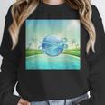 Frutiger Aero Y2k Aesthetic Palm Trees Cyber Beach World Unisex Sweatshirt