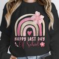 Fun Happy Last Day Of School Girl Student Graduation Rainbow Unisex Sweatshirt