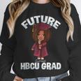 Future HBCU Grad Girl Wearing Graduation Gown Unisex Sweatshirt