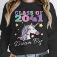 Girls Class Of 2041 Magical Unicorn Graduation Cap Unisex Sweatshirt