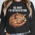 Go Away I'm Introverting Cat Introvert Men Women Girls Kids Unisex Sweatshirt