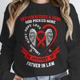 Go Red In Memory Of Father In Law Heart Disease Awareness Unisex Sweatshirt