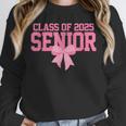 Graduate 2025 Class Of 2025 Senior Coquette Bow Graduation Unisex Sweatshirt