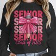 Graduate 2025 For Senior 2025 Graduation Coquette Pink Bow Unisex Sweatshirt