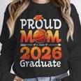 Graduation Basketball Retro Proud Mom Of A 2026 Graduate Unisex Sweatshirt