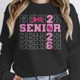 Graduation Class Of 2026 Senior 2026 Pink Bow Coquette Unisex Sweatshirt