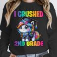 Graduation I Crushed 2nd Grade Unicorn Girls Grad Magical Unisex Sweatshirt