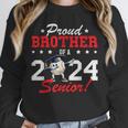 Graduation Proud Brother Of A 2024 Senior Baseball Player Unisex Sweatshirt