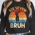 Graduation Six Seven Bruh Dabbing 67 Meme 6 7 Boys Kids Unisex Sweatshirt