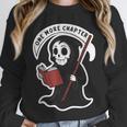 Grim Reaper Bookworm Cute Book Reading Halloween Unisex Sweatshirt