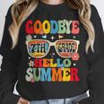 Groovy Goodbye 7th Grade Graduation Hello Summer Kids Unisex Sweatshirt