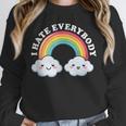 I Hate Everybody Rainbow Sarcastic Grumpy Introvert Unisex Sweatshirt I Hate Everybody Rainbow Sarcastic Grumpy Introvert Unisex Sweatshirt