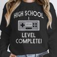 High School Graduation Shirt Level Complete Video Gamer Unisex Sweatshirt