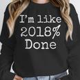 I'm Like 2018 Done Shirt Cool 2018 Graduation Unisex Sweatshirt