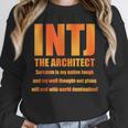 INTJ Architect Personality Introvert Sarcastic Orange Unisex Sweatshirt INTJ Architect Personality Introvert Sarcastic Orange Unisex Sweatshirt