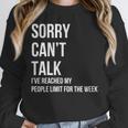 Introvert Can't Talk Reached People Limit For The Week Unisex Sweatshirt Introvert Can't Talk Reached People Limit For The Week Unisex Sweatshirt