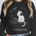 Introvert Cat With Coffee On Computer Antisocial Emo Goth Unisex Sweatshirt Introvert Cat With Coffee On Computer Antisocial Emo Goth Unisex Sweatshirt