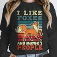 Introvert Fox Animal Lover Saying Loner Antisocial Unisex Sweatshirt