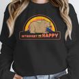 Introvert Me Happy Retro Sunset Capybara Tee Unisex Sweatshirt Introvert Me Happy Retro Sunset Capybara Tee Unisex Sweatshirt
