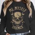 Introvert Relaxation Me Myself And Silence Skull Mechanic Unisex Sweatshirt