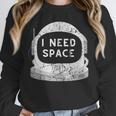 Introvert Space Helmet I Need Space Men Women Unisex Sweatshirt