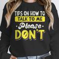 Introvert Tips On How To Talk To Me Please Don't Antisocial Unisex Sweatshirt Introvert Tips On How To Talk To Me Please Don't Antisocial Unisex Sweatshirt