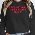 Introvert Valentines Day I Want You I Just Can't Flirt Unisex Sweatshirt Introvert Valentines Day I Want You I Just Can't Flirt Unisex Sweatshirt