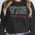 Introvert But Willing To Discuss Shark Dives Scuba Diving Unisex Sweatshirt Introvert But Willing To Discuss Shark Dives Scuba Diving Unisex Sweatshirt